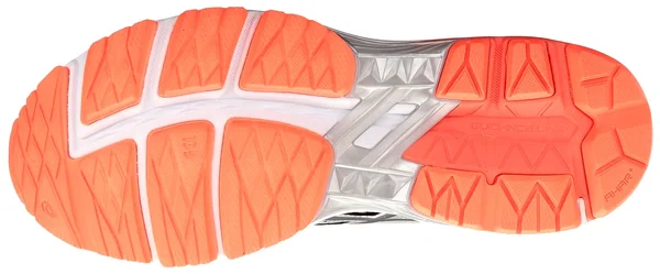 Asics Women's GT-1000 6 Running Shoe - Mid Grey/Flash Coral, 6