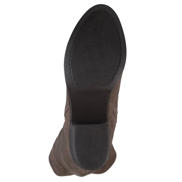Journee Collection &Sana& Women's Faux Suede Regular and Wide Calf Tall Round Toe Boots, Size: 10 Medium Width/Medium Calf, Blac
