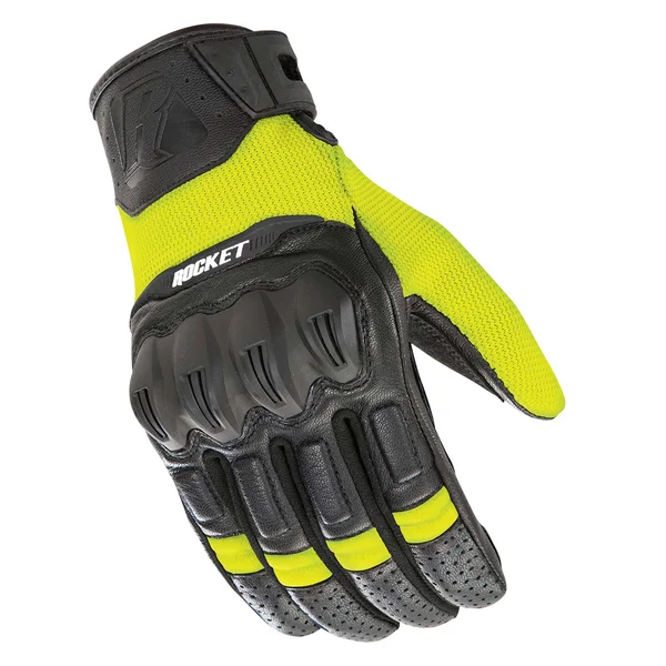 Joe Rocket Phoenix 5.1 Hybrid Gloves (Large, Hi-Viz/Black)