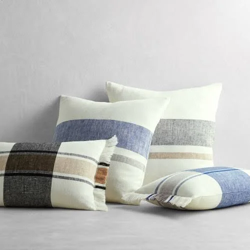 Linen Yarn Dyed Pillow COVER - 14x22 x 22