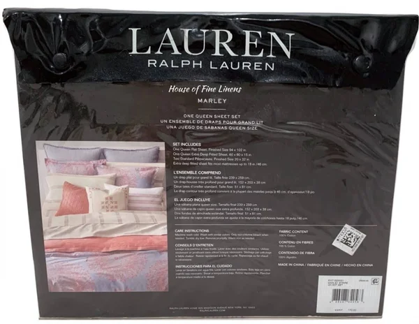 Lauren Ralph Lauren Marley Sheet Set - Cream Multi - Queen