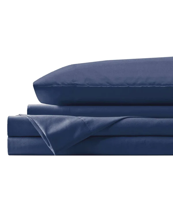 Lanwood Microfiber Sheet Set, King, Light Gray with POLYGIENE