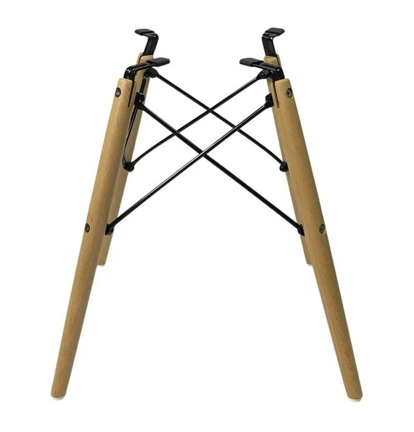 Eiffel Chair - Wooden Legs - yellow-pp - Dark Walnut