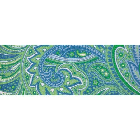 Country Brook Design 2 inch Green Paisley Polyester Webbing - 20 Yards