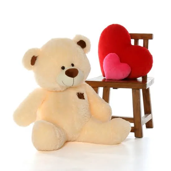 Booboo Shags Plush and Adorable Smooth Vanilla Teddy Bear 36in