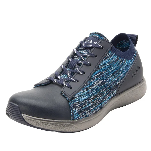 Traq by Alegria Women's Qest Sneaker MULTIPLEX Blue 36