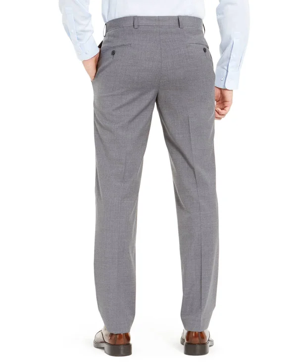 Lauren Ralph Lauren Men's Wool Blend Classic-Fit UltraFlex Stretch Dress Pants - Navy