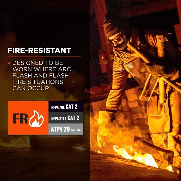 N-Ferno 6847 Navy FR Balaclava Face Mask - NFPA 70E - NFPA 2112