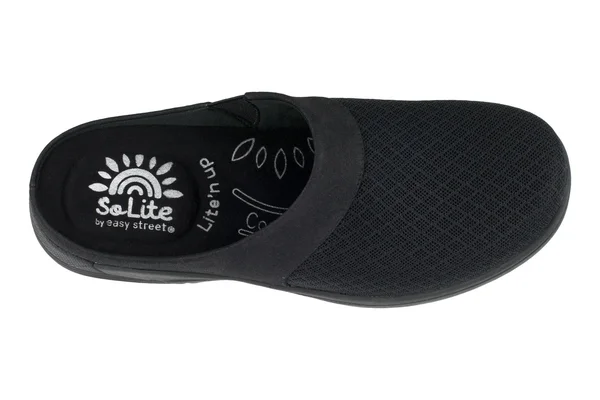 Solite by Easy Street Cozy Women's Mules - Size: 7 Wide, Black