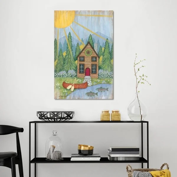 Annie LaPoint Large Canvas Art Prints - Cabin in The Woodsstyle > Decorative art)