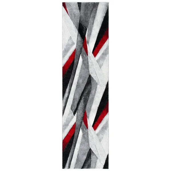 Safavieh Hollywood Rug Collection HLW710P - Grey, Orange - 2&-7x22 x 5&
