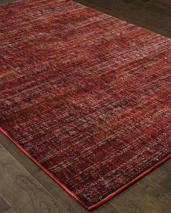 Oriental Weavers Atlas 8033K Red/ Rust Area Rug 3& 3x22 x 5& 2x22