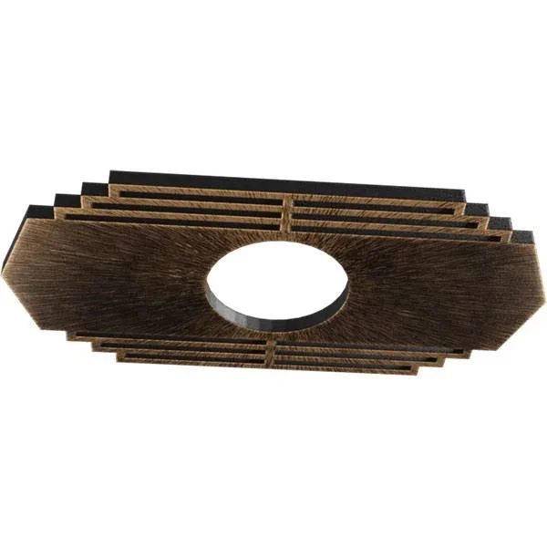 Ekena Millwork CMPP36X18CSABZ 36x22W x 18x22H x 9 1/2x22ID x 1x22P Chrysler Architectural Grade PVC Pierced Ceiling Medallion - A