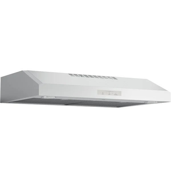 GE Profile Series Under The Cabinet Hood - Silver, 30x22