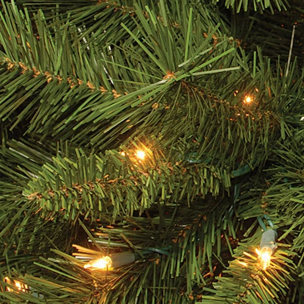 6' Pre-Lit Green Full Winchester Pine Artificial Christmas Tree - Clear Lights