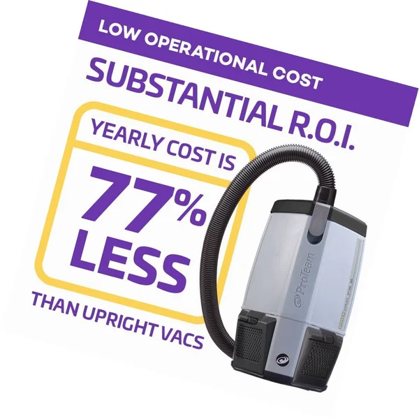 ProTeam ProVac 6 Backpack Vacuum - HEPA/ /Micro Filter/Foam Filter