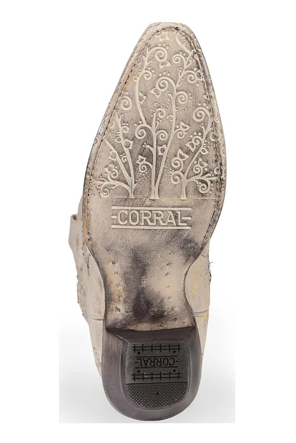 Corral Boots A3322 (White Glitter) Cowboy Boots