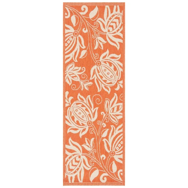 Safavieh Courtyard CY2961-3409 2&3x22 x 14&0x22 Runner Chocolate, Natural Area Rug