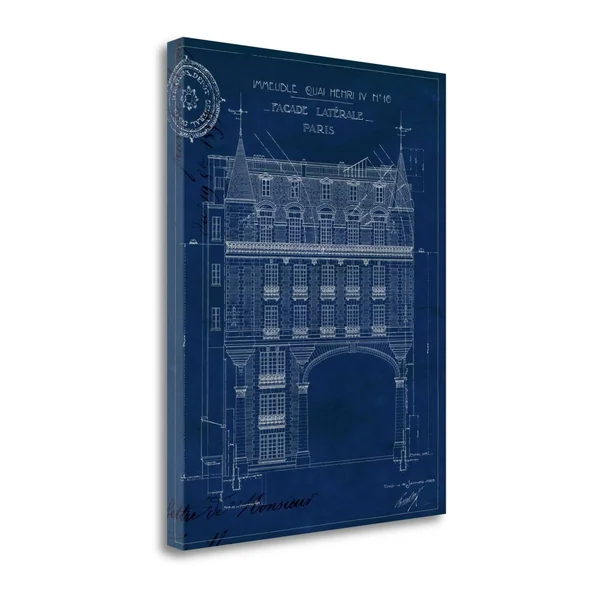 Tangletown Fine Art Quai Henri Blueprint II by Wild Apple Portfolio, Giclee Print