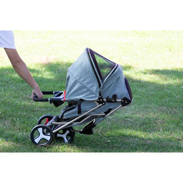 Paws & Pals Pet Stroller, 3 Wheel Jogger, Blue