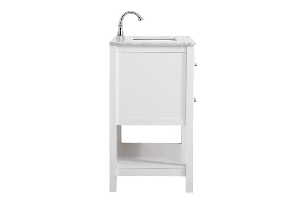 30 inch Single Bathroom Vanity in White - Elegant Lighting VF90130WH