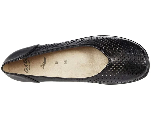Ara Womens Avril Flat, Women's, Size: 7.5, Black