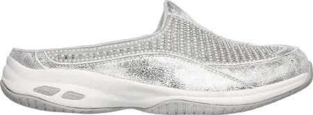 Skechers Women's Relaxed Fit Commute Time Happy as A Clam Clog, Silver