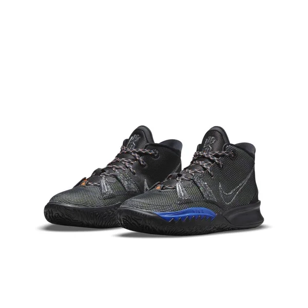 Nike Kyrie 7 - Boys& Grade School Basketball Shoes - Black/Lime Ice/Orange - Size 6.5