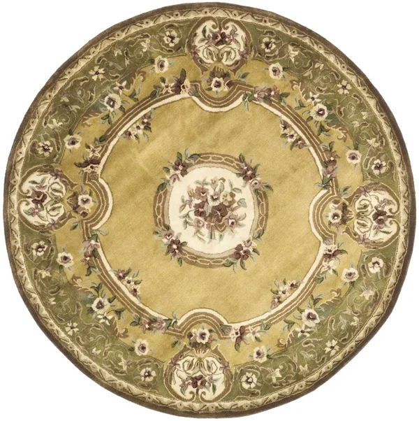 Safavieh 8&-3x22 x 11& Classic CL280A Light Gold, Green Rug