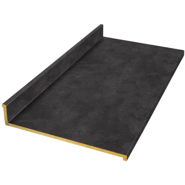 VT Dimensions Wilsonart 6-ft 4926k-07 Straight Laminate Kitchen Countertop Marble in Black - 011349010694926-7