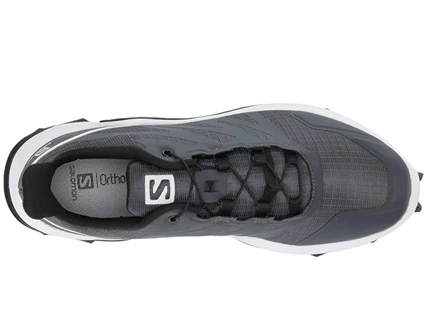 Salomon Women's Supercross Trail Shoes India Ink, White, Black 7.5