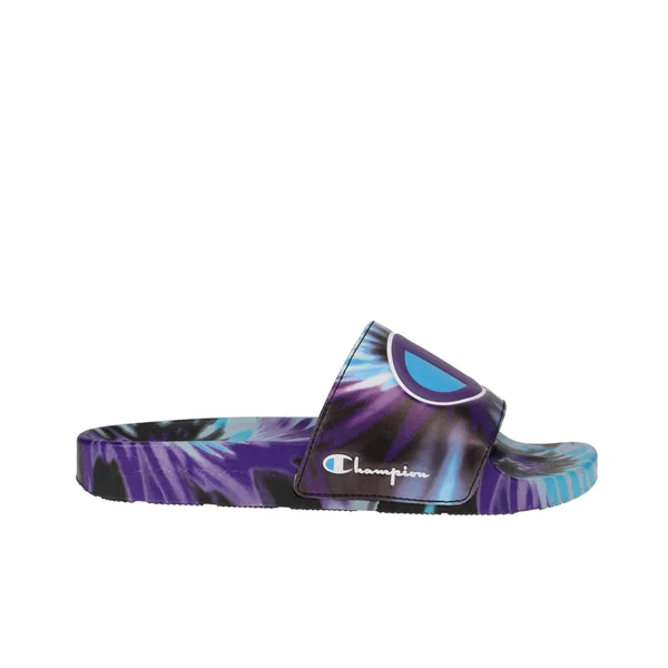 Champion Women's IPO Tie Dye Slides - Black