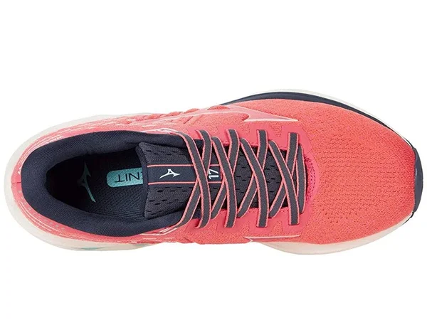 Mizuno Wave Inspire 17 Waveknit Women's Running Shoes, Coral, Size: 11
