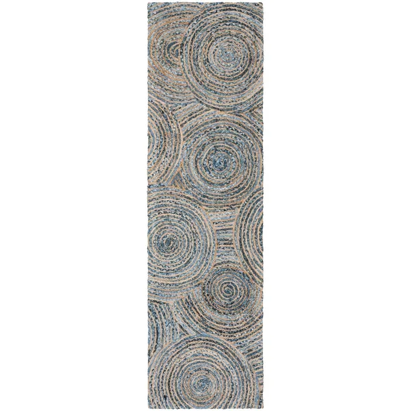 Safavieh Cape Cod CAP603A Area Rug Natural, Denim 4& x 6& Rectangle
