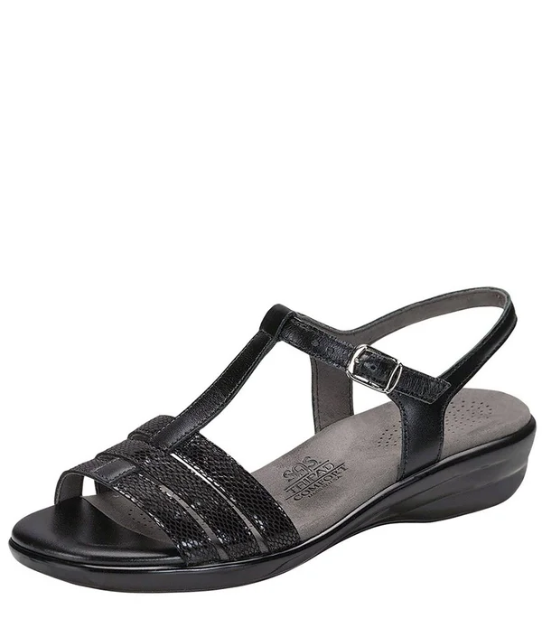 SAS Women's Capri Black Snake 11 Medium