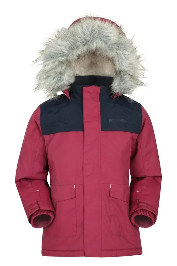 Mountain Warehouse Ranger Waterproof Kids Parka Jacket - Pink, Size 3T-4T