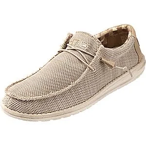 Hey Dude Wally Sox Classic Shoes for Men - Beige - 13M