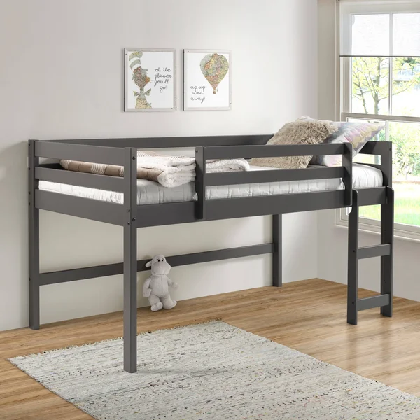 Acme Lara Twin Loft Bed Gray Finish