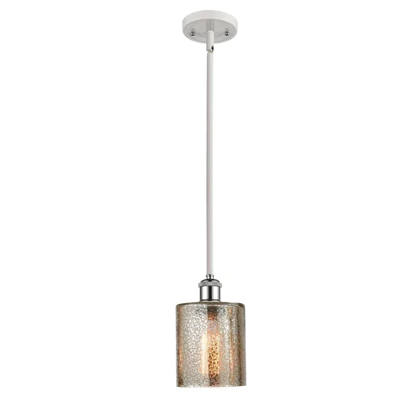 Innovations 516-1S-WPC-G116-LED White and Polished Chrome Cobbleskill 1 Light Pendant