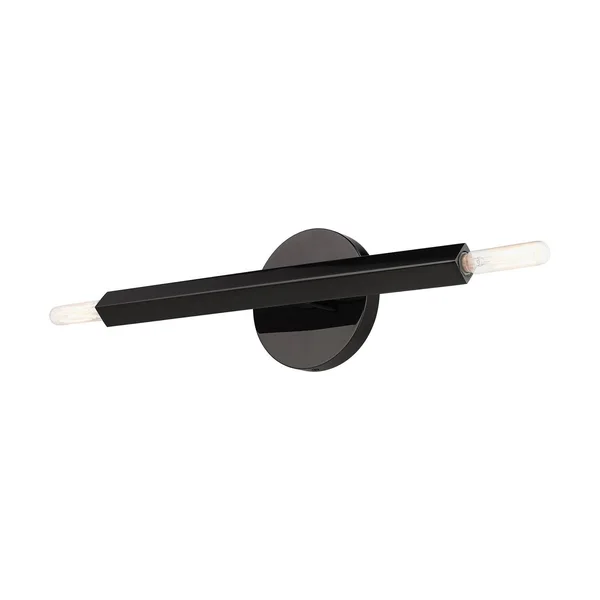 Livex Lighting-46981-46-Moco - 2 Light ADA Wall Sconce Black Chrome