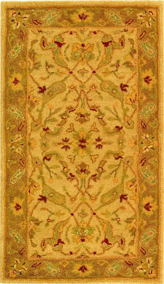 Safavieh Antiquity AT311C Ivory - Brown Rug 7&6x22 x 9&6x22 Oval