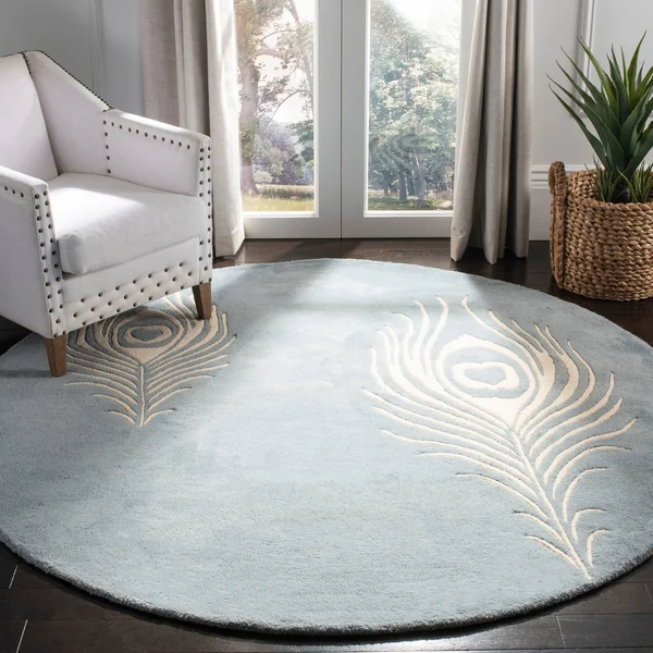 Safavieh Soho SOH704C Area Rug Grey/Ivory 6& x 6& Round