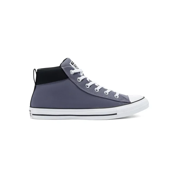 Converse Men's Chuck Taylor All-Star Street Mid Casual Shoes in Blue/Light Carbon Size 12.0, Canvas