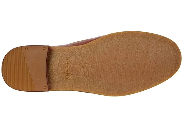 Women's Sperry Seaport Penny Plushwave Shackle Leather Loafer Tan - Size 10M