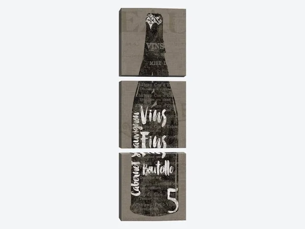 Sue Schlabach 3-Piece Canvas Print Set - Linen Wine II ( Food & Drink > Drinks > Wine art)