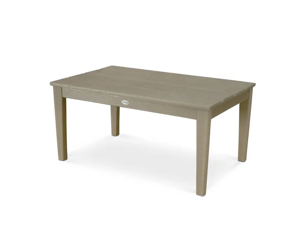 POLYWOOD Newport 22x22 x 36x22 Coffee Table in Vintage Sahara, 36" x 17" x 22.25"