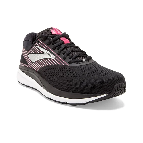 Brooks Addiction 14 Narrow 10.5, Black/Hot Pink/Silver (Women's)