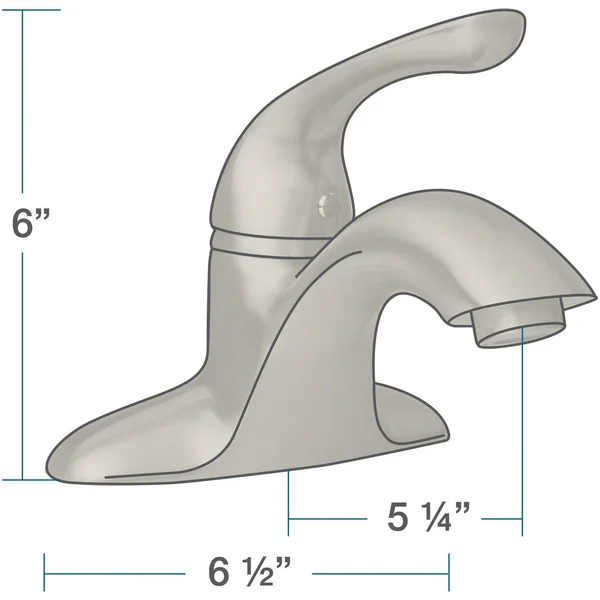 Sir Faucet 701-BN Single Handle Bathroom Faucet - Brushed Nickel