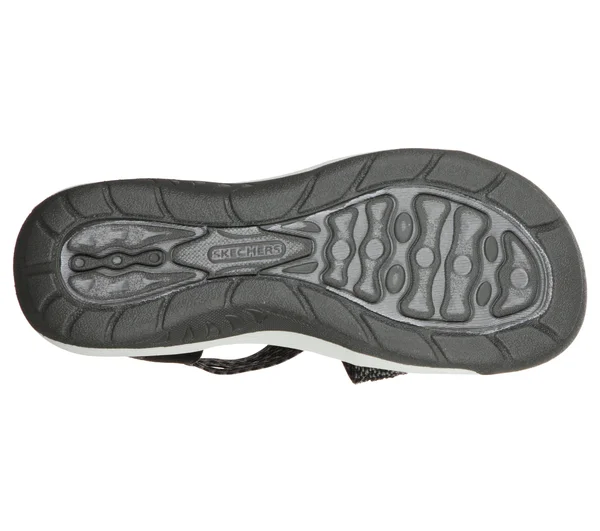 Skechers Womens Reggae Cup Oh, Snap! Sandals - Black - Size 6
