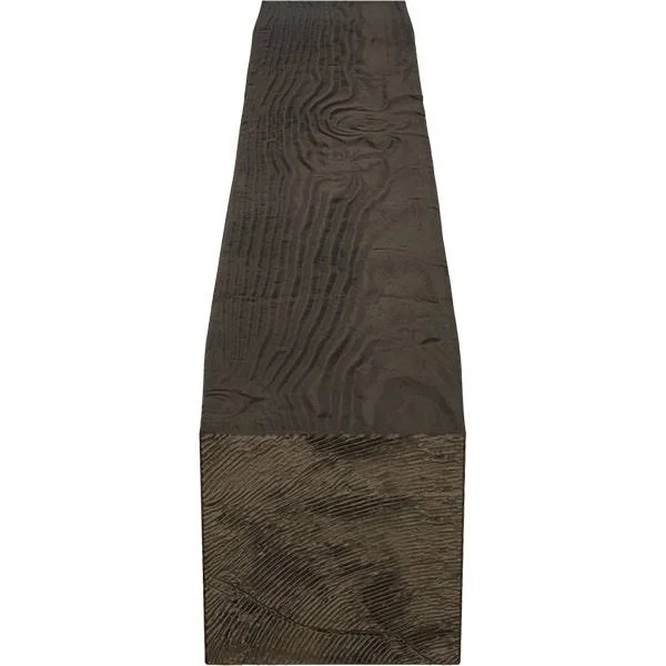 Ekena Millwork MANUSD08X08X36ZW 8x22H x 8x22D x 36x22W Sandblasted Faux Wood Fireplace Mantel, Premium Walnut